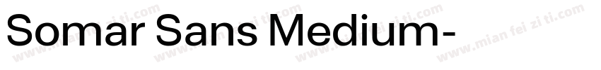 Somar Sans Medium字体转换